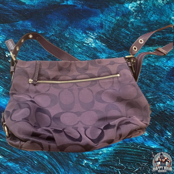 Coach Rare in Lilac Vintage Soho Signature Duffle Shoulder Bag - Picture 1 of 4